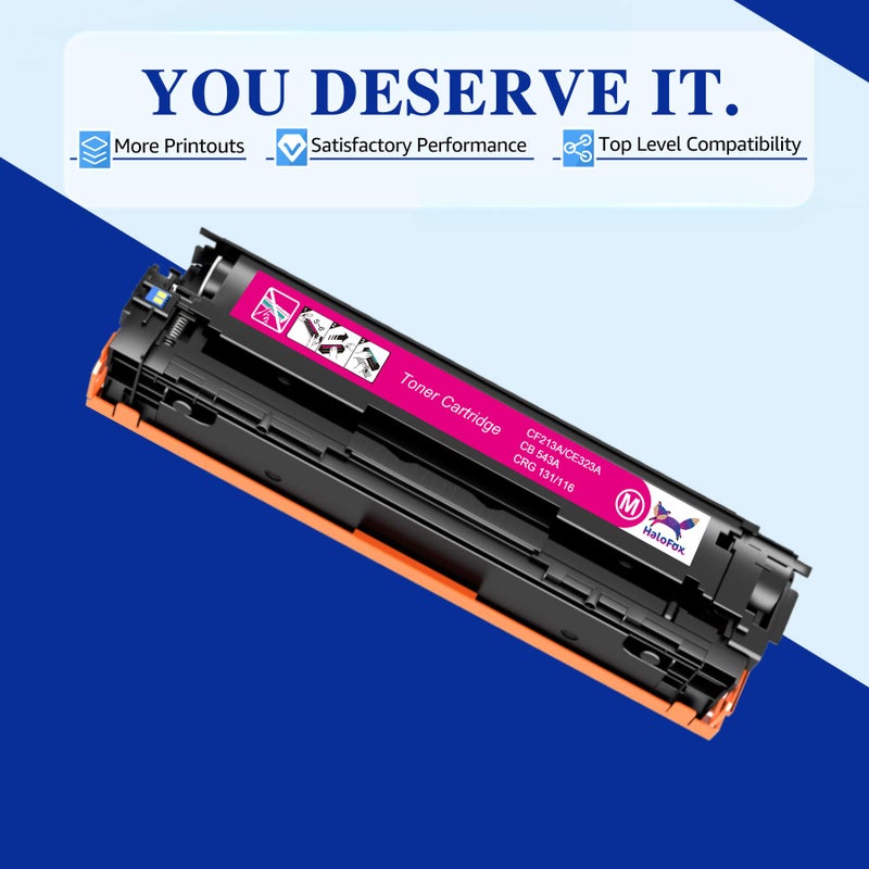 HaloFox Compatible Toner Cartridge Replacement for Canon 131 131H imageClass MF624Cw MF628Cw MF8280Cw LBP7100Cw MF8230Cn MF8080Cw for HP 131A 131X Printer (Black, Cyan, Yellow, Magenta, 4-Pack) - Image 2